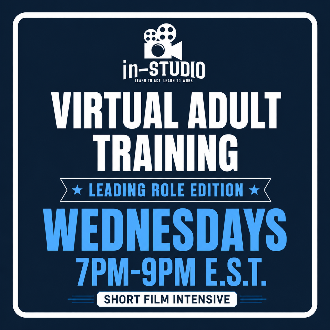 Virtual Adult Training Wednesdays 7PM-9PM EST (Starts Oct 14th)
