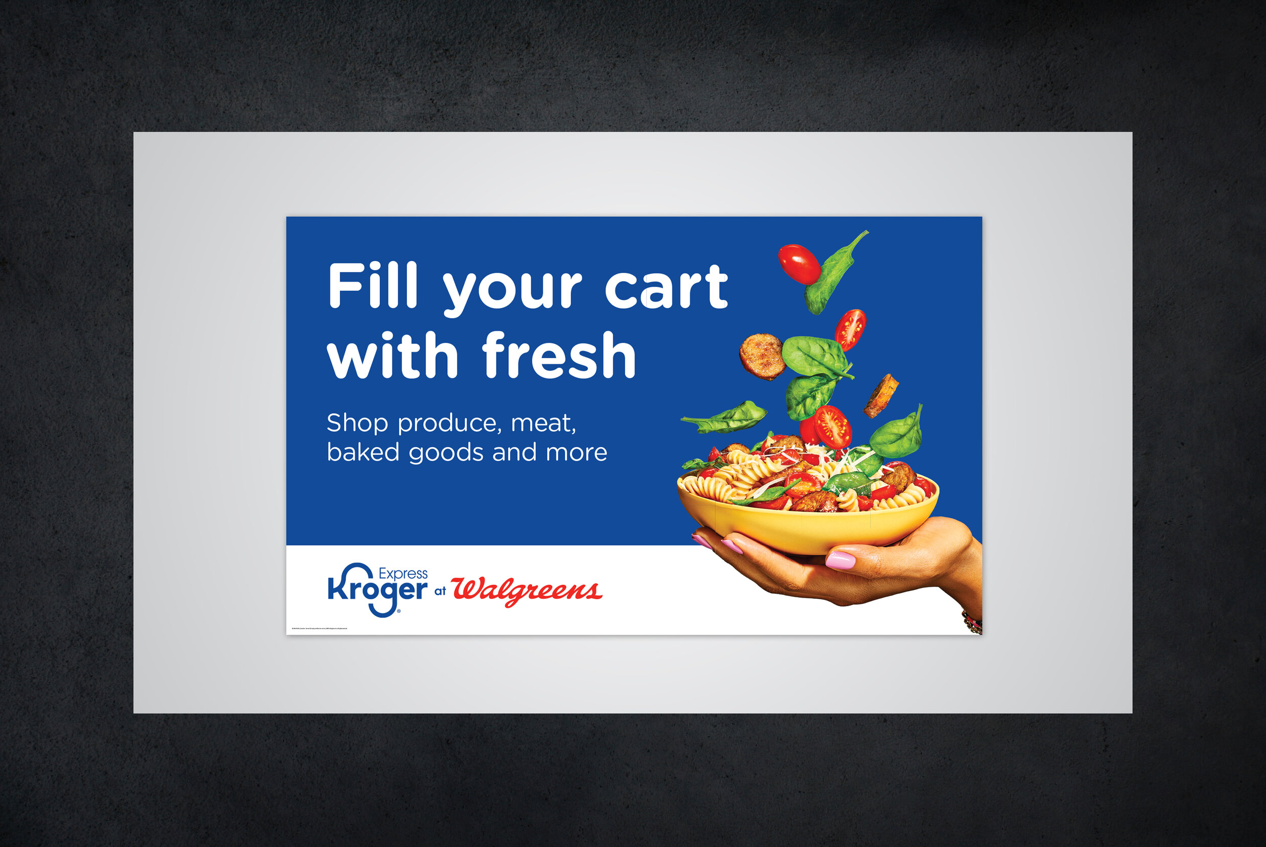 Kroger Express at Walgreens poster