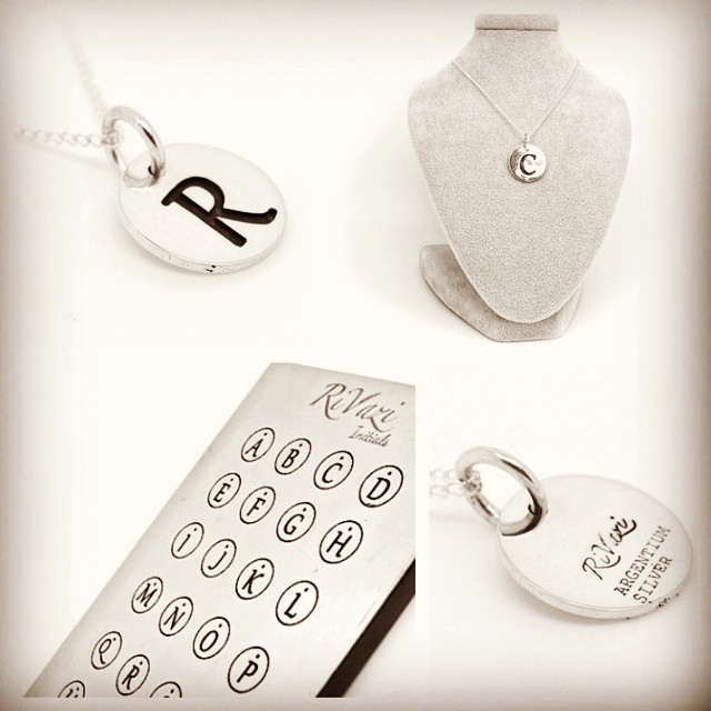 RiVazi Initials - Designed for New York! Get it in Silver or Gold http://goo.gl/0VcfQa  #Initial #NYC #simple #fall #withstyle #rivazi #rivazilife