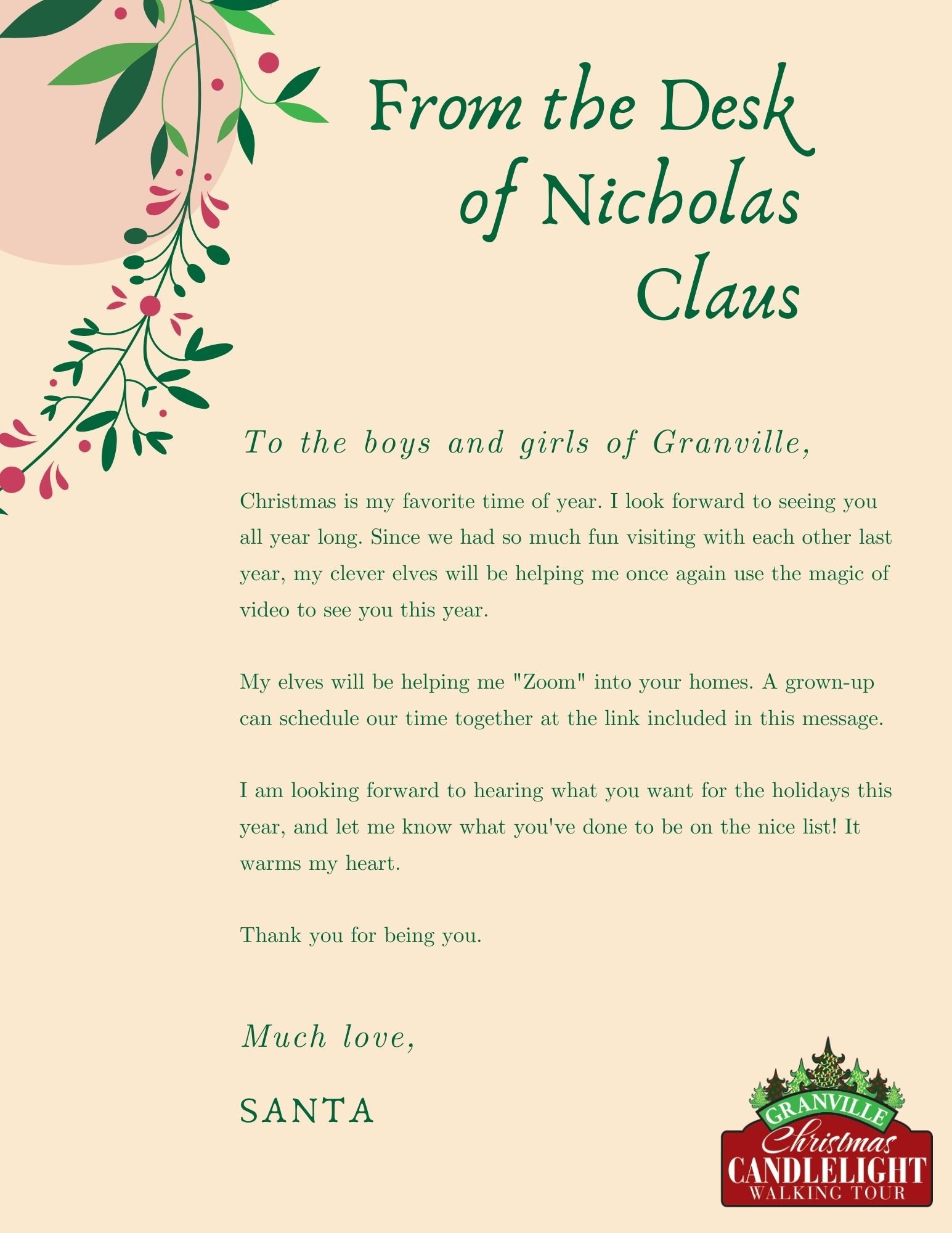 Christmas Candlelight Walking Tour — Explore Granville