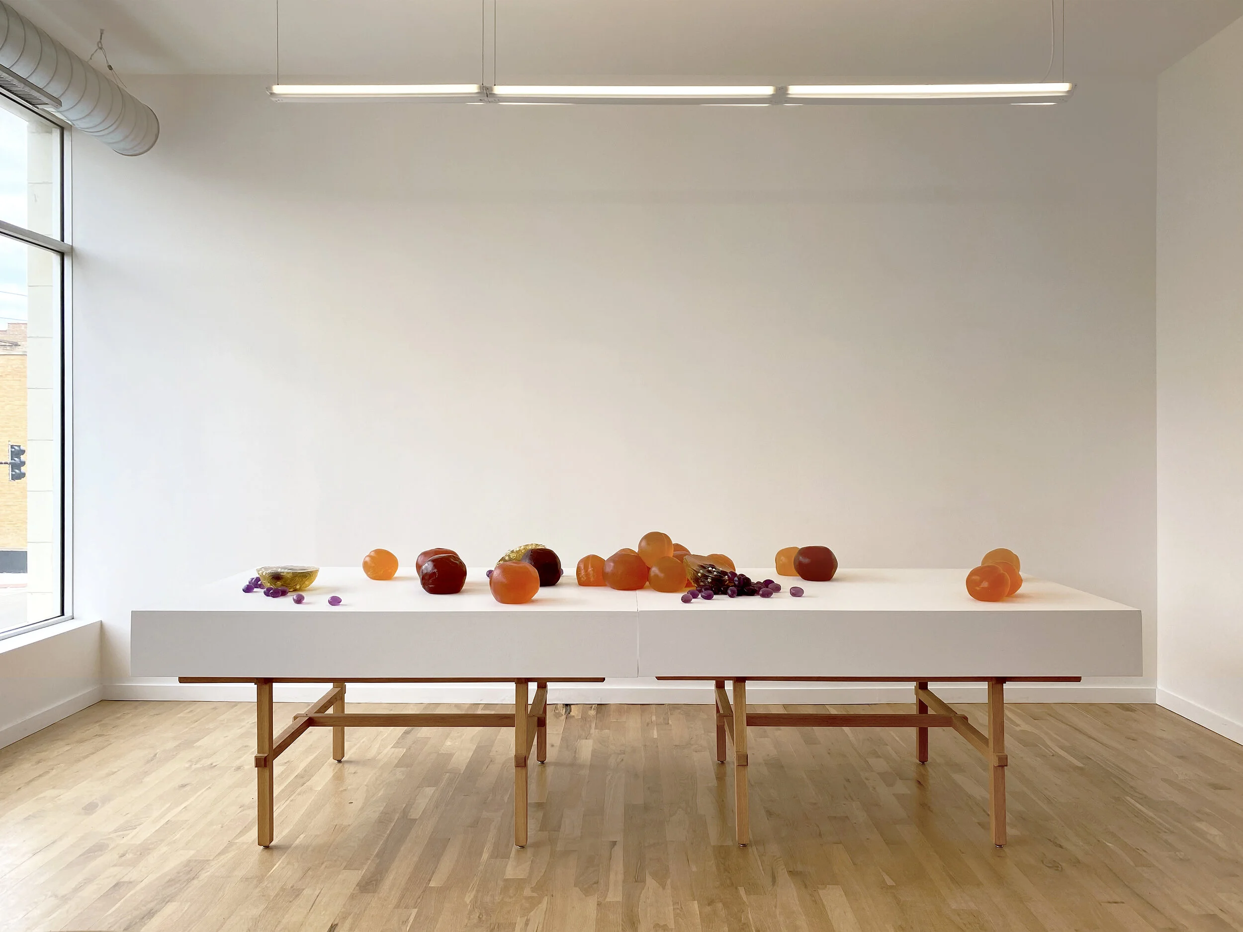  Solo exhibition at David Salkin, April 16-May 29, 2021  Cast gelatin, pearls 