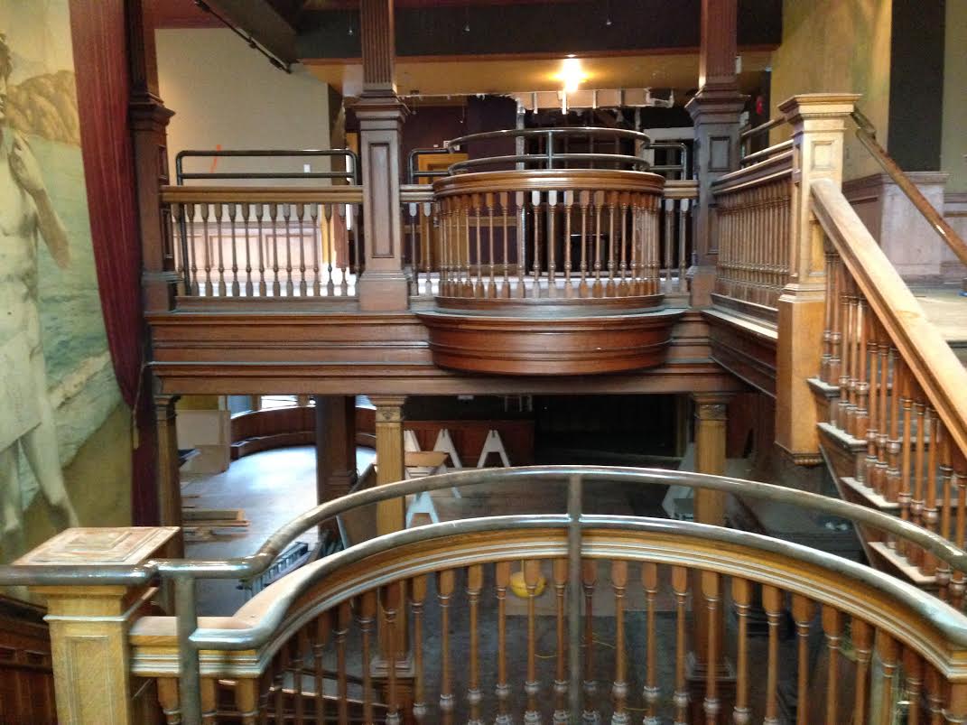 A view of the well-preserved interior.