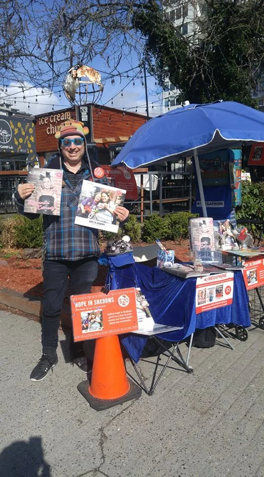 Stephen Scott at his post on Davie at Thurlow. Stop and say hello! (Dave Davey Decarlo Photo)