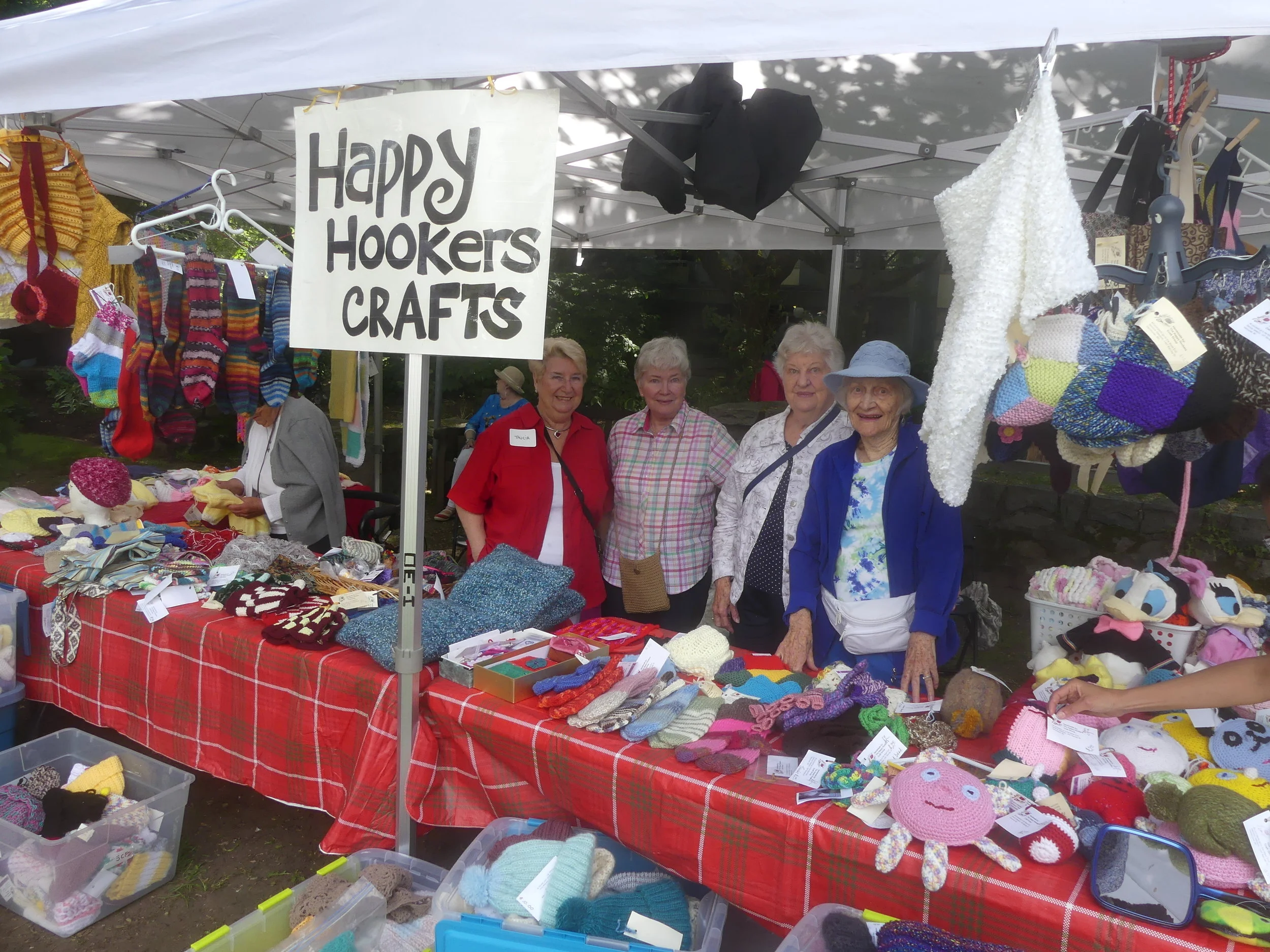Happy Hookers (from left) Tricia, Maureen, Helen, and Evelyn. (KDM Photos)
