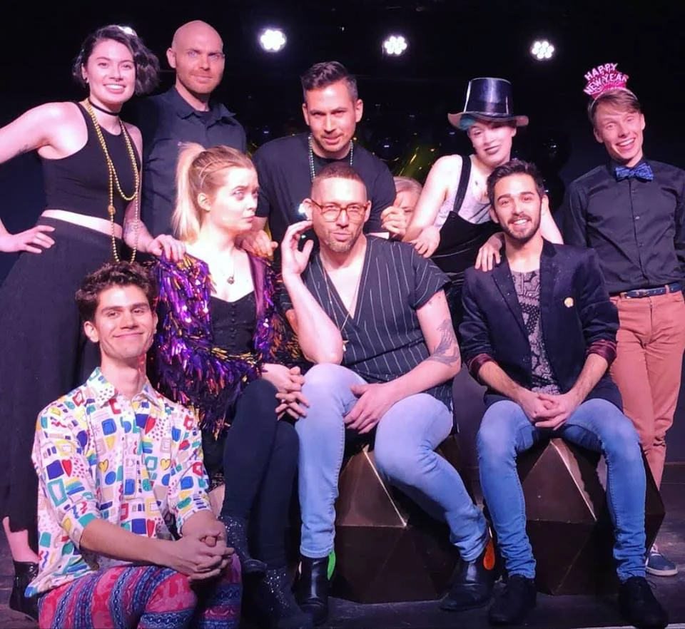 Members of QueerProv Improv comedy troupe.