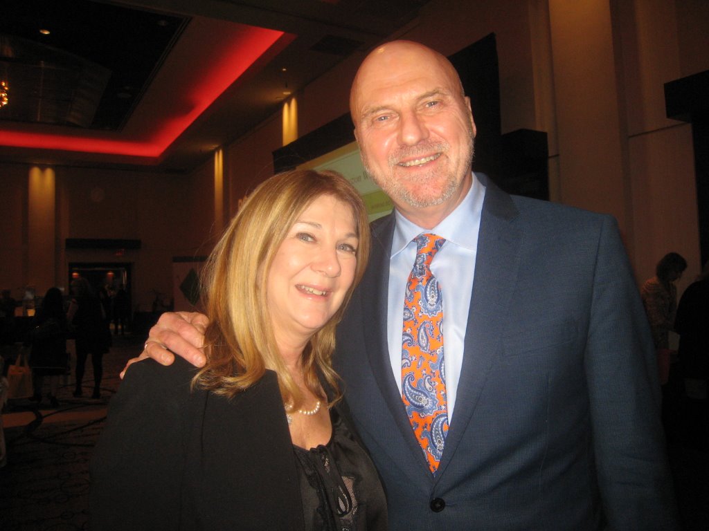 CTV's Marke Driesschen, who emceed the Healthy Chefs Competition at Hyatt, with his wife, Amandah Tanner