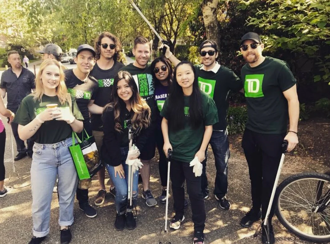 Members of the Neighbourhood Cleanup Party crew.