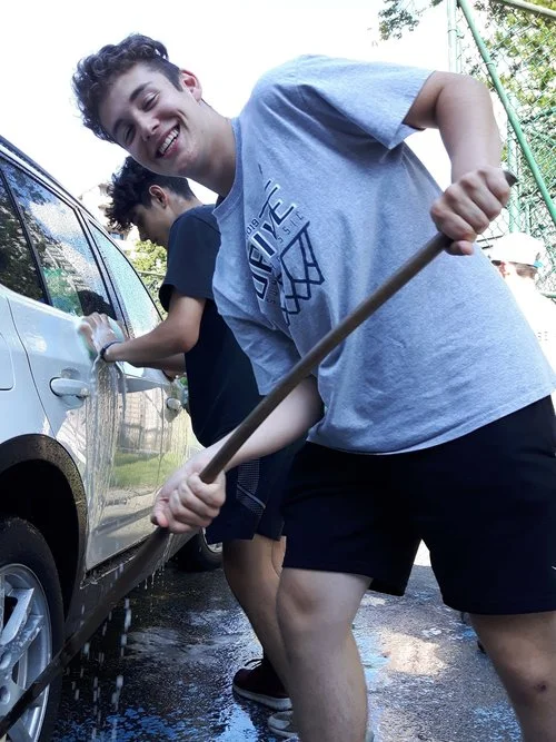 The King George Secondary School car-wash continues Saturdays through September.