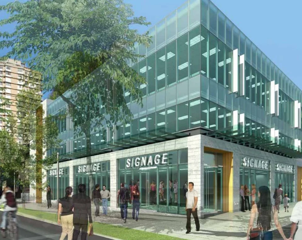 An artist’s rendering of plans for the north-west corner of Denman