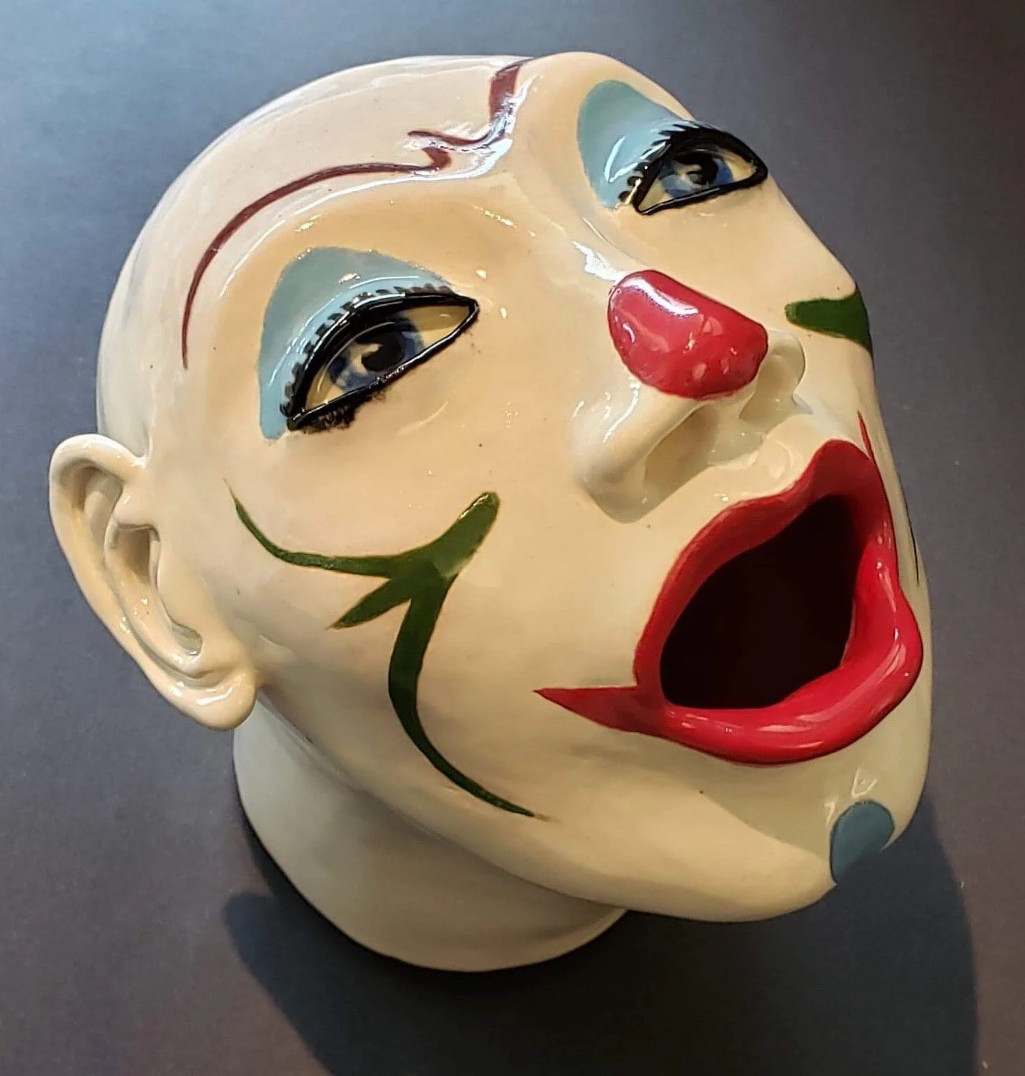 Works by Robert J. Carter, including “Toy Clown” (2019), will be on view at Mole Gallery through November.