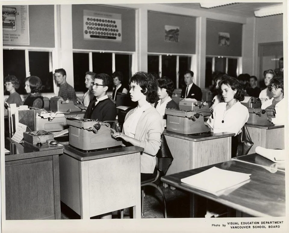 From The Archives: A 60s typing class in the new building.