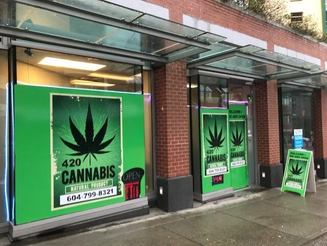 The now closed 420 Cannabis on Davie Street