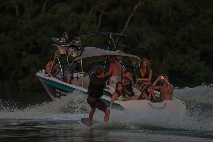 Each person on the boat expresses a different mood. The variety is fascinating.