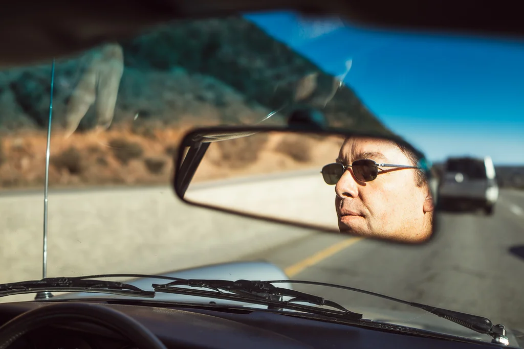 Klaus behind the wheel of his 1974 Porsche 911