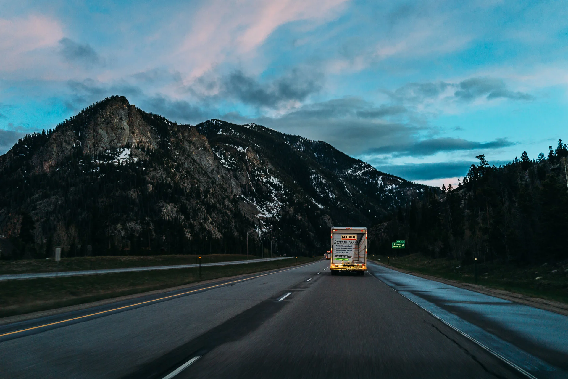 A U-Haul journey across the Rocky Mountains in Colorado (Sony RX1).
