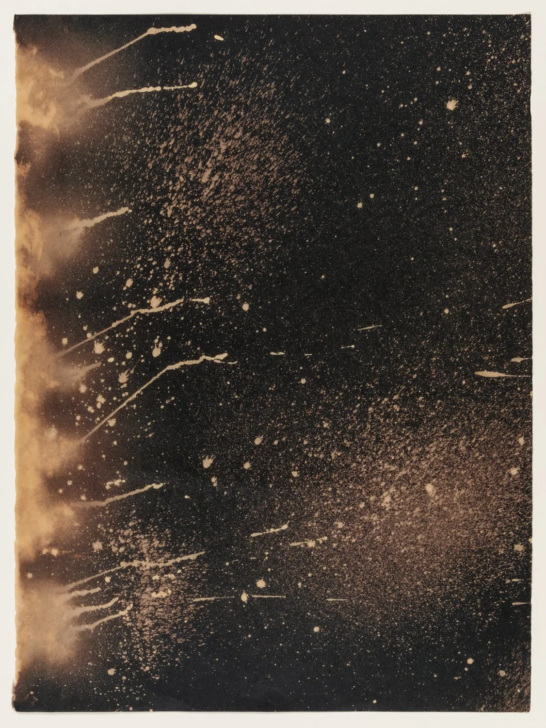    CV19 7,  2020  Clorox on Black Kozo,  20” x 26” 