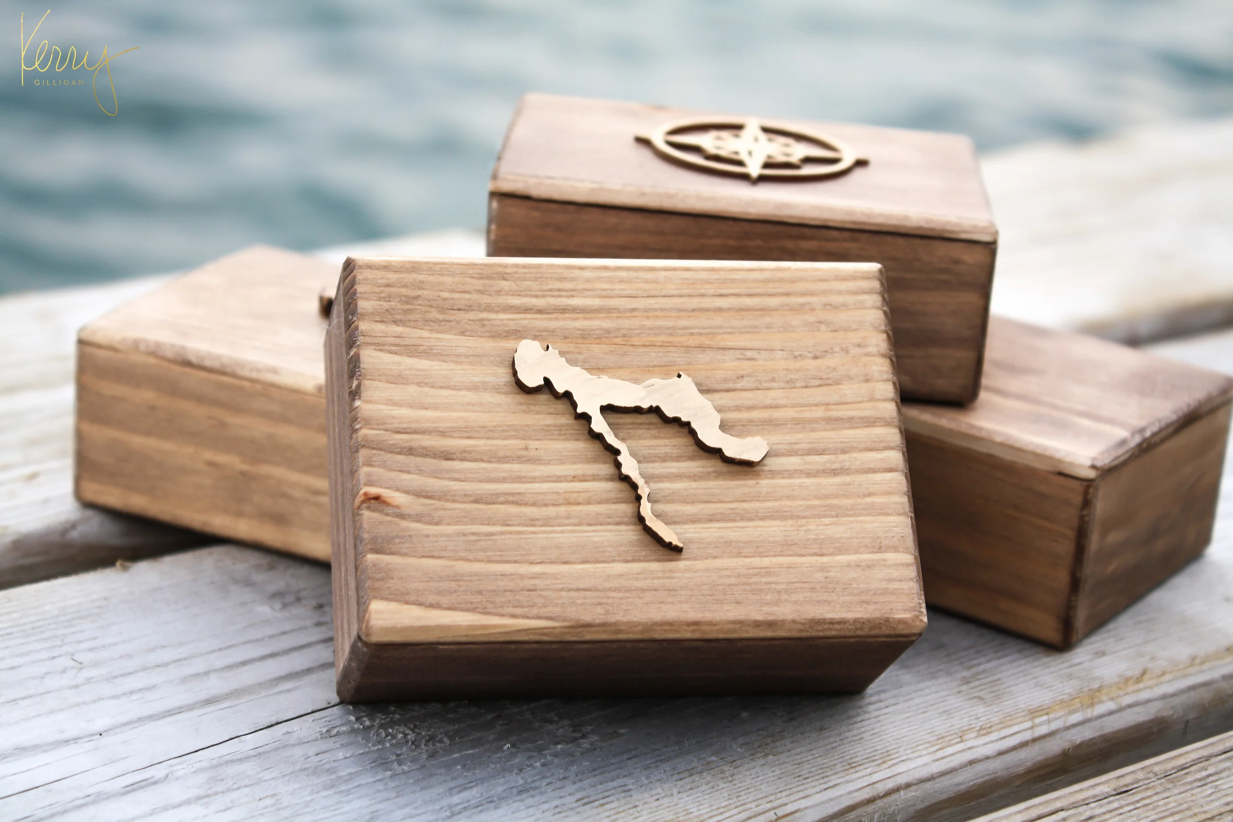 Lake Charlevoix jewelry box by Kerry Gilligan