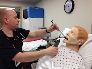 Less control for tube passage if the patient is on the same level
