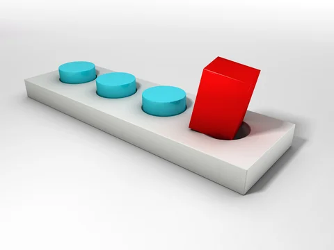 trying to fit a square peg into a round hole