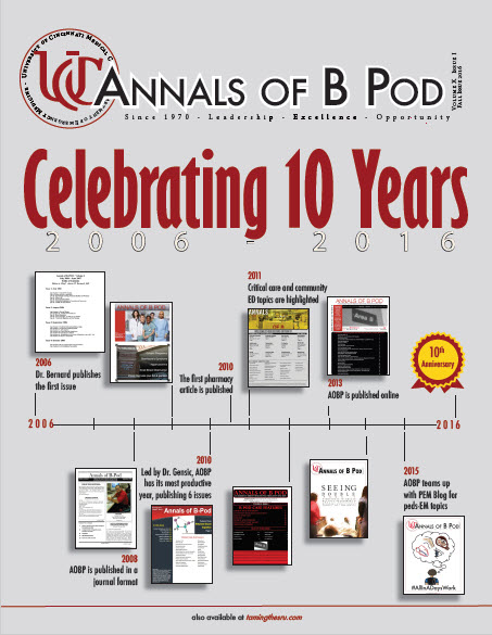 Annals of B Pod - September 2016 Is Here!