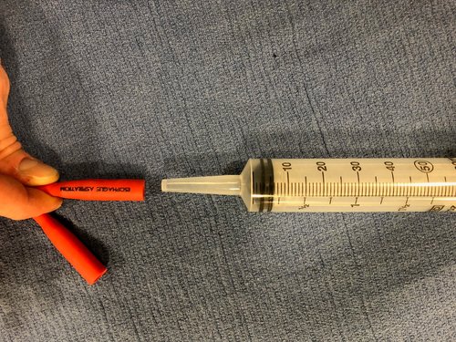 Picture 6: Aspirate from the esophageal aspiration port