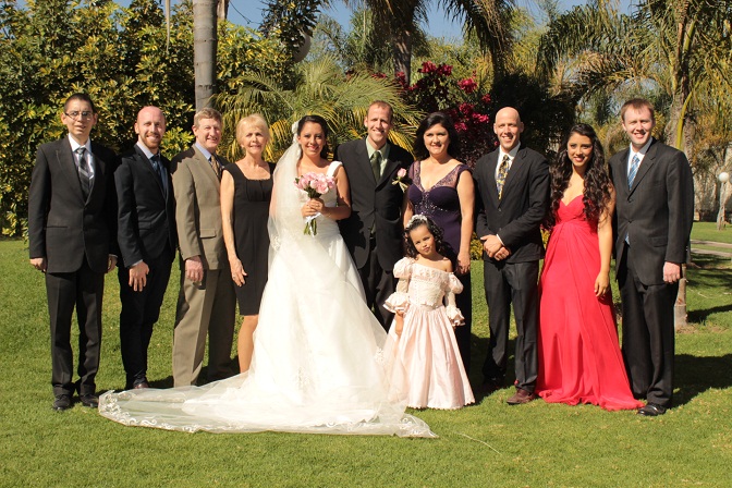 Justin got married to his best friend, Lorena, in February of 2013.