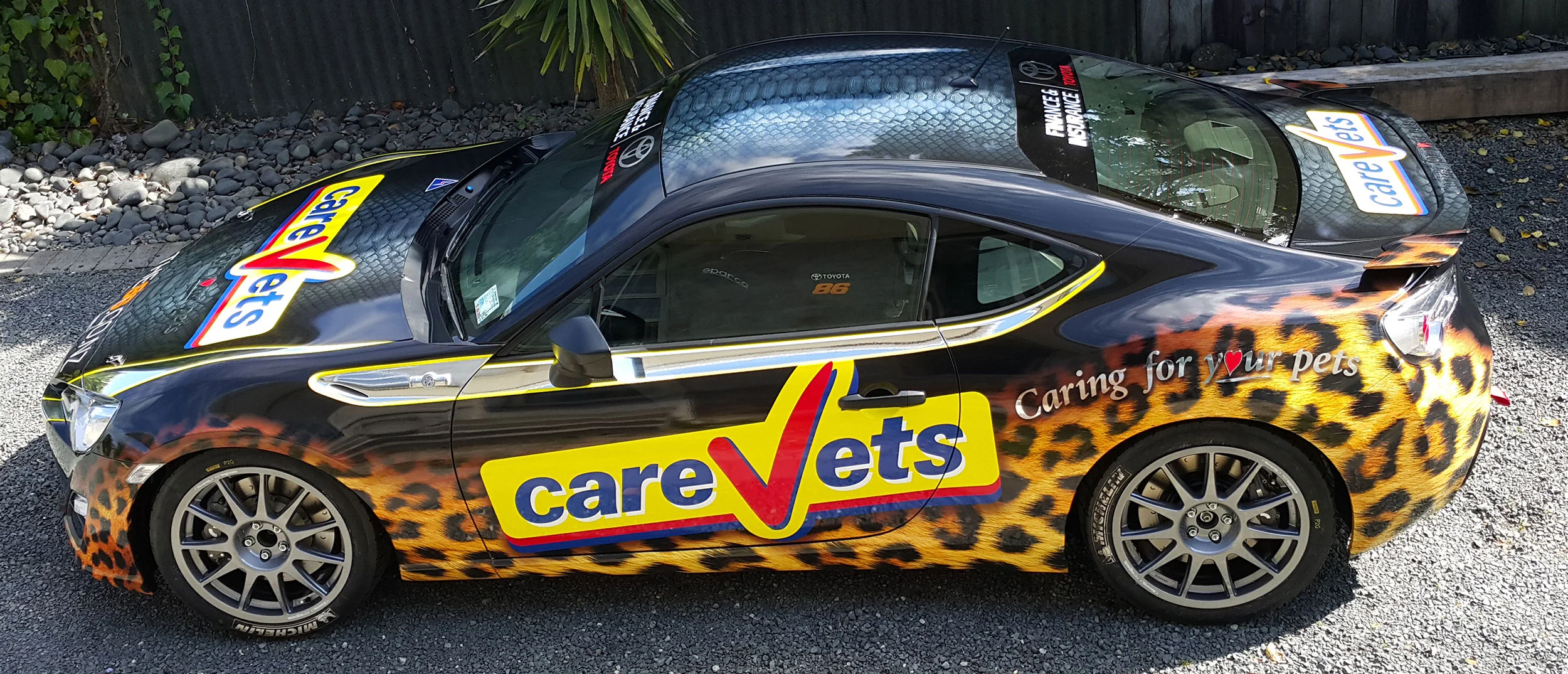 CareVets Toyota 86 Championship race cars