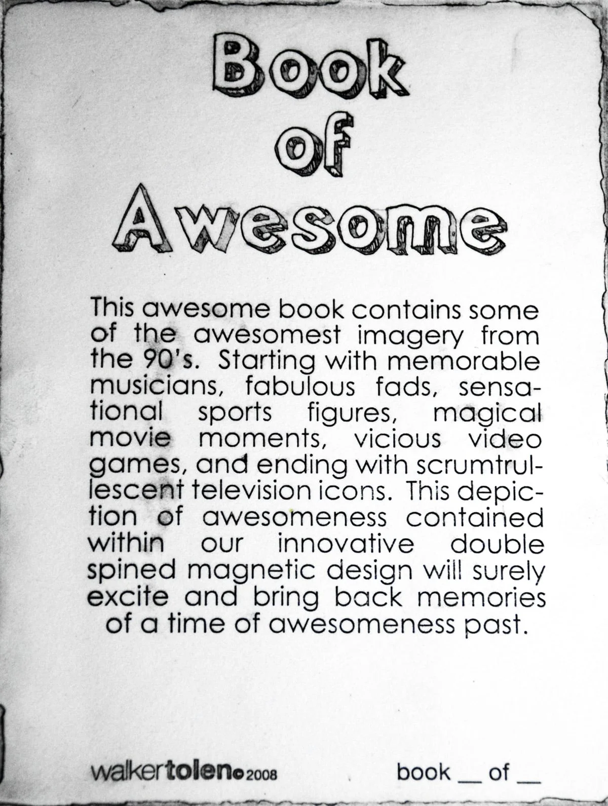 Book of Awesome (inside cover)