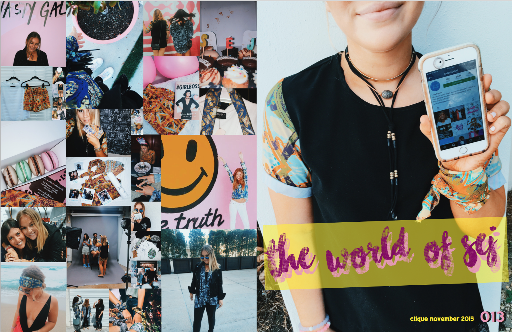 Clique Magazine By: Emily Jordan Gerstein November 2015