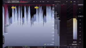 Fig. 2 - The FabFilter Pro L2 is one of my favorite limiters! Be sure just to add gain so that you are just approaching 0db but not actually hitting it!