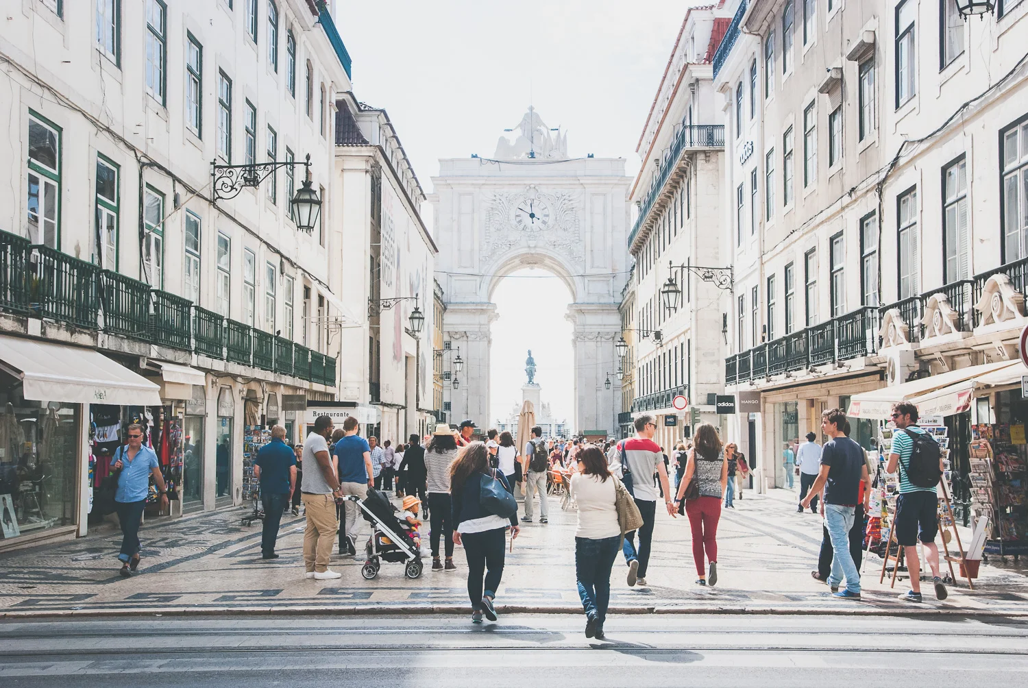 Rua Augusta, Lisbon's main shopping & pedestrian street