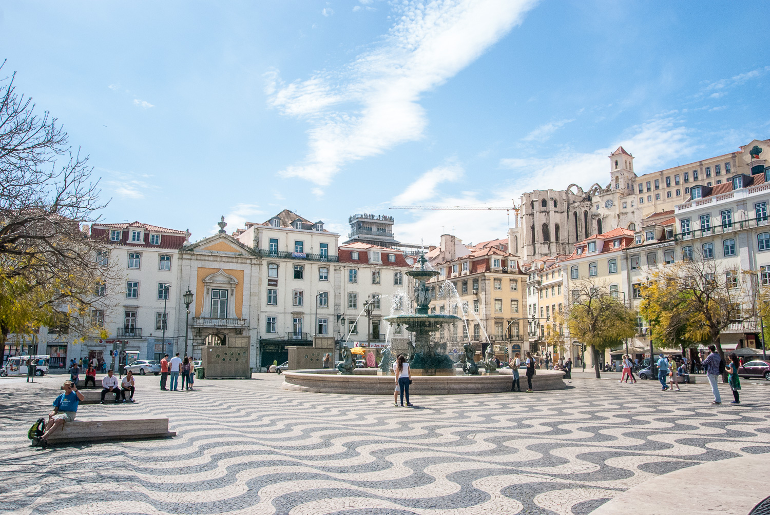 Rossio Square, downtown Lisbon