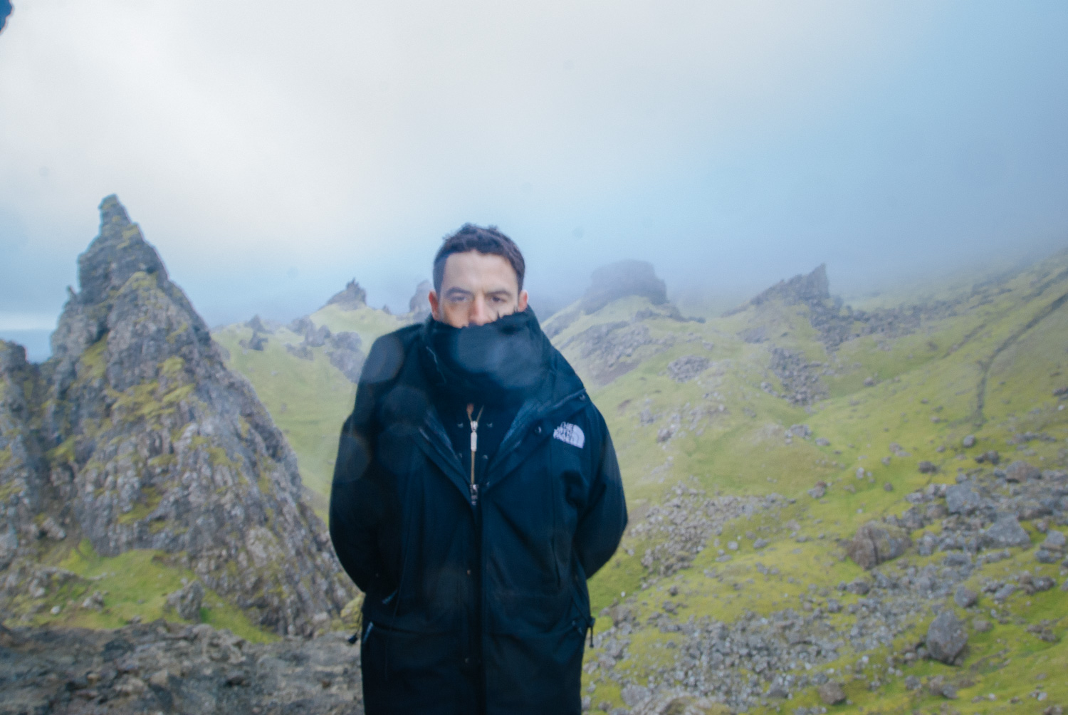 It was extremely windy and cold once we reached the top.