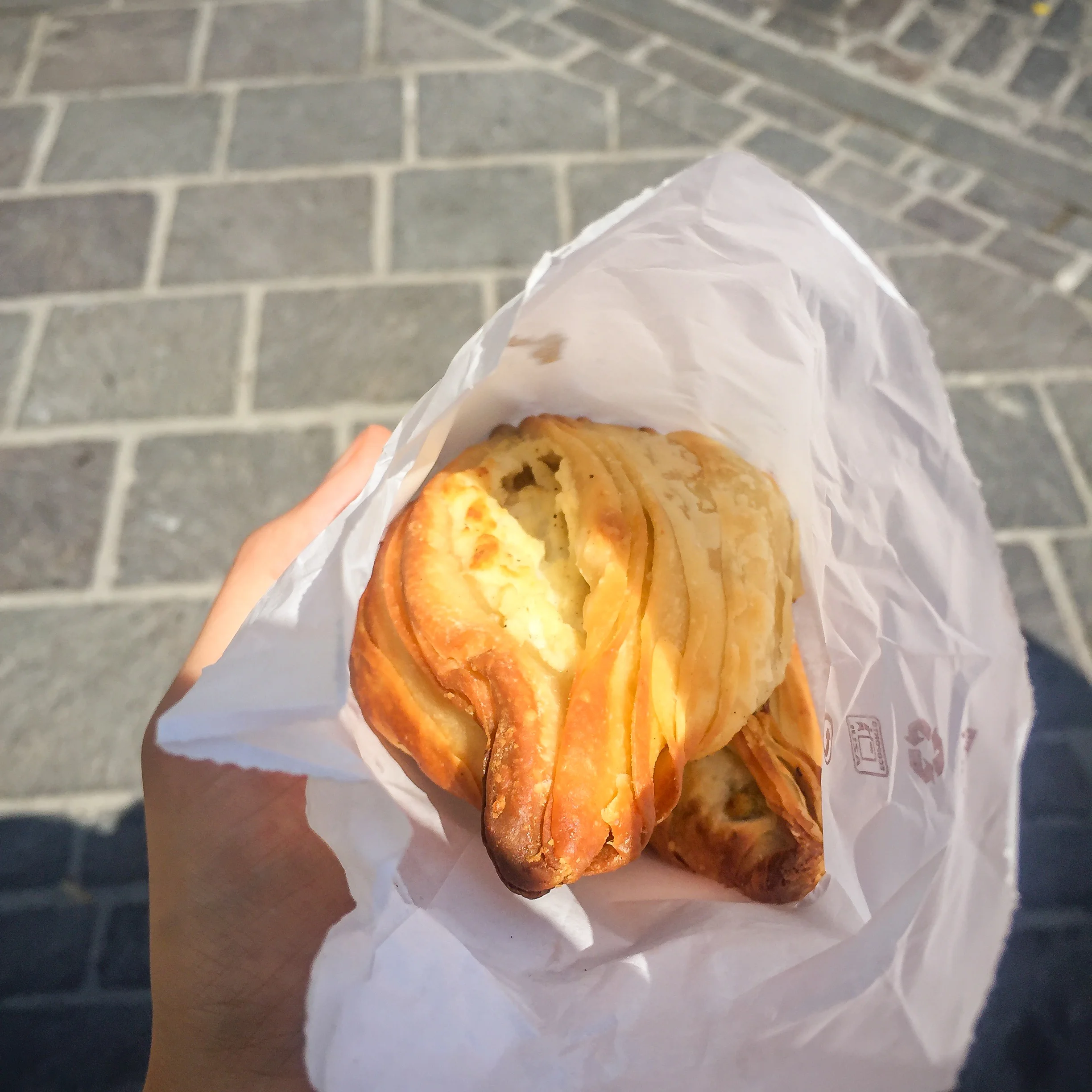 pastizzi, a traditional maltese pastry, filled with ricotta cheese
