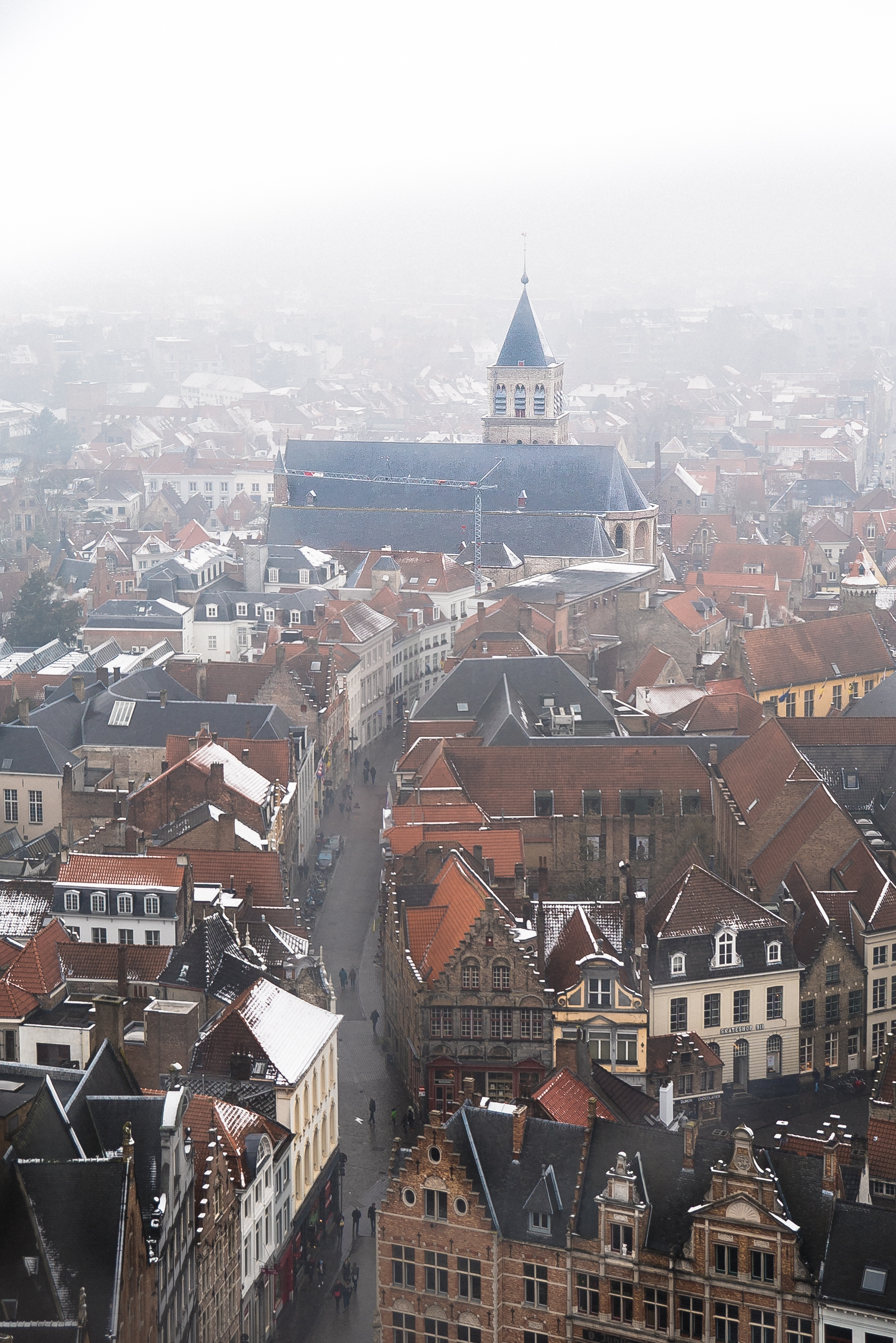 panoramic view from belfry tower