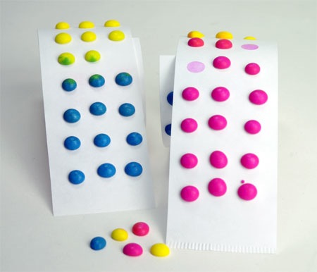 CANDY BUTTONS HO! TEACHING KIDS HOW TO UP THEIR DOSAGE. 