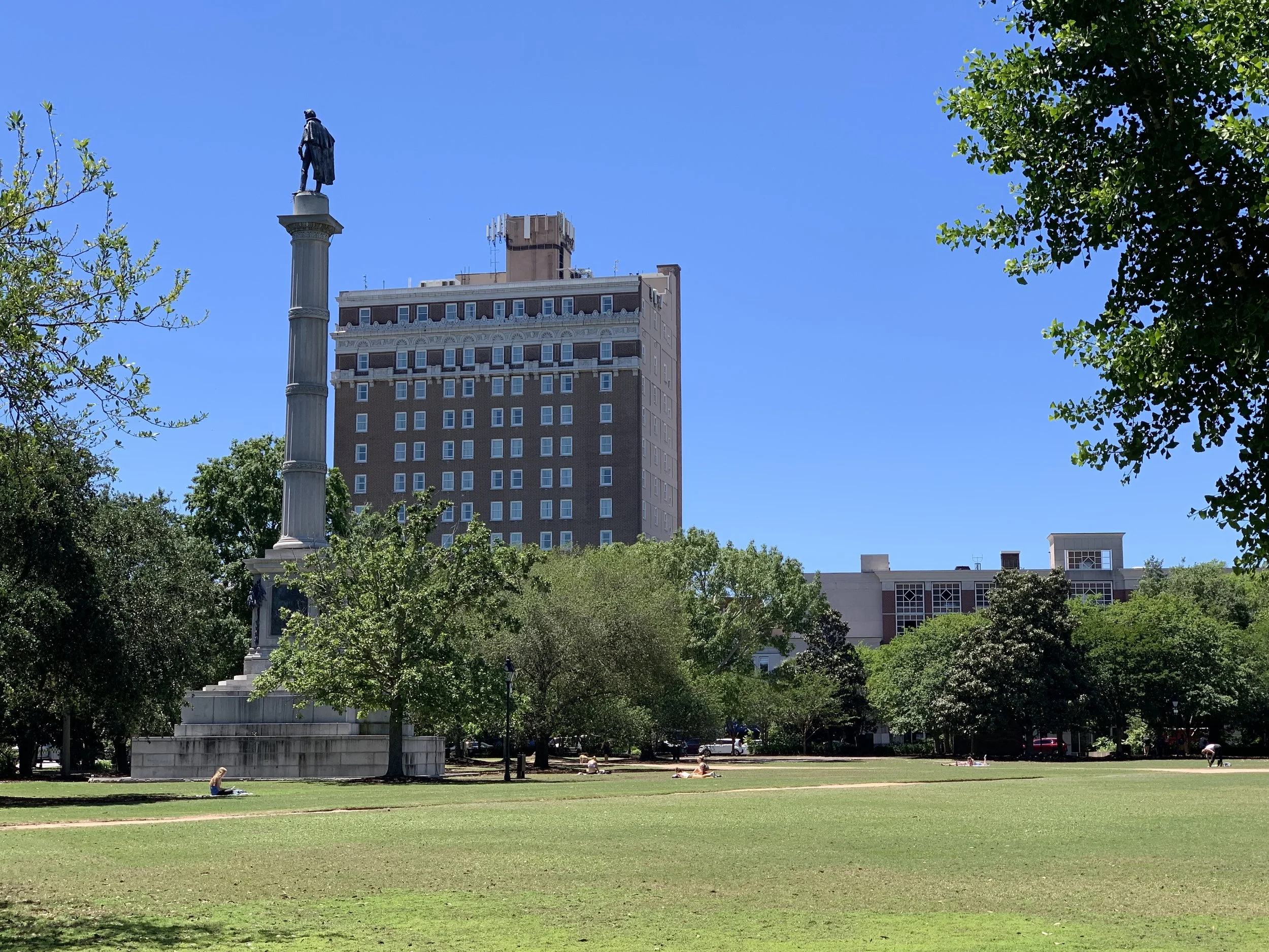 marion square  charleston, south carolina  2019  A statue of John C. Calhoun stands tall in this public square.   Calhoun was a congressman, the secretary of war, the seventh vice president (1825–32) , a senator, and the secretary of state of the Un