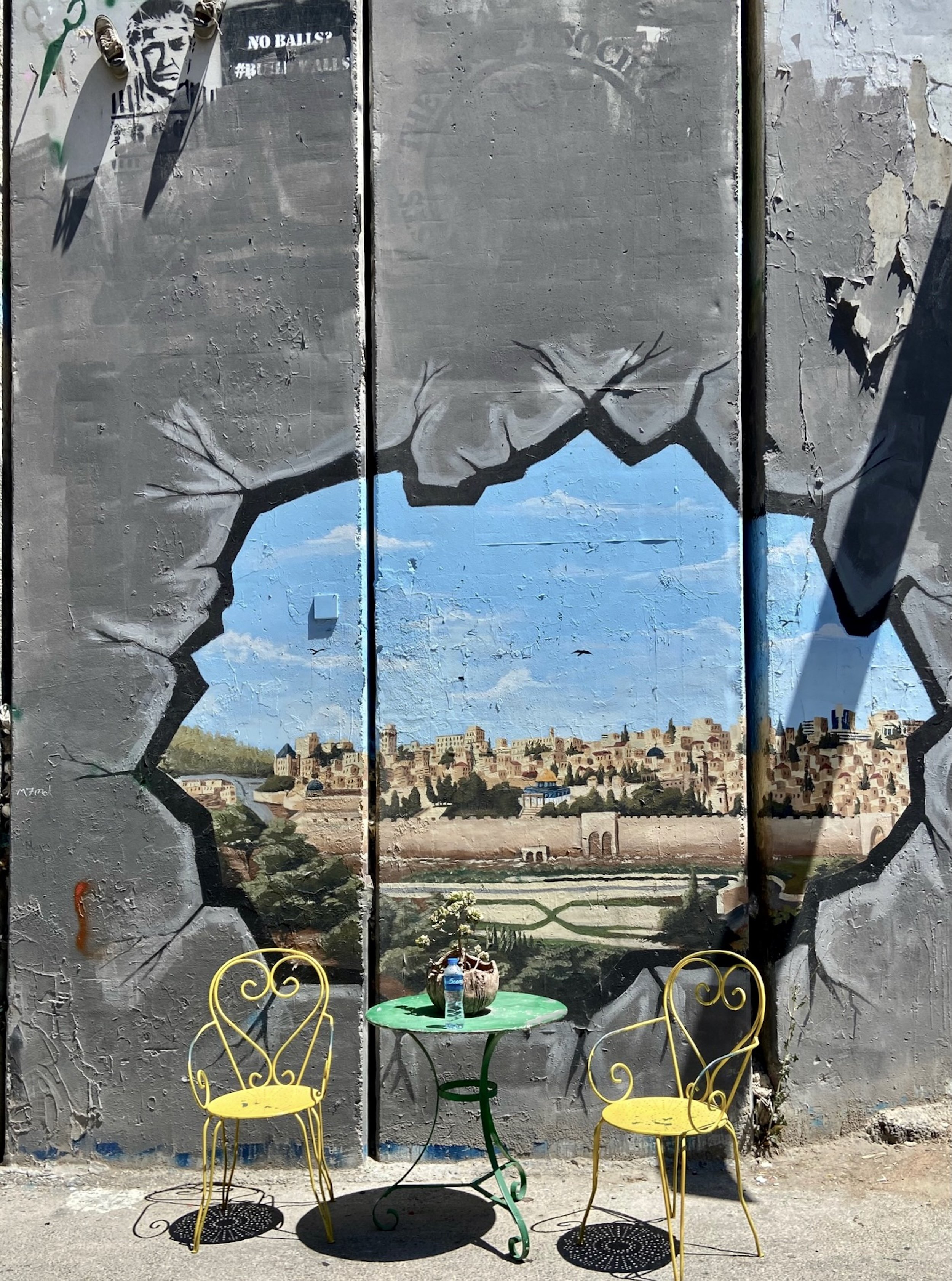 View of Jeruselum through the Separation Wall