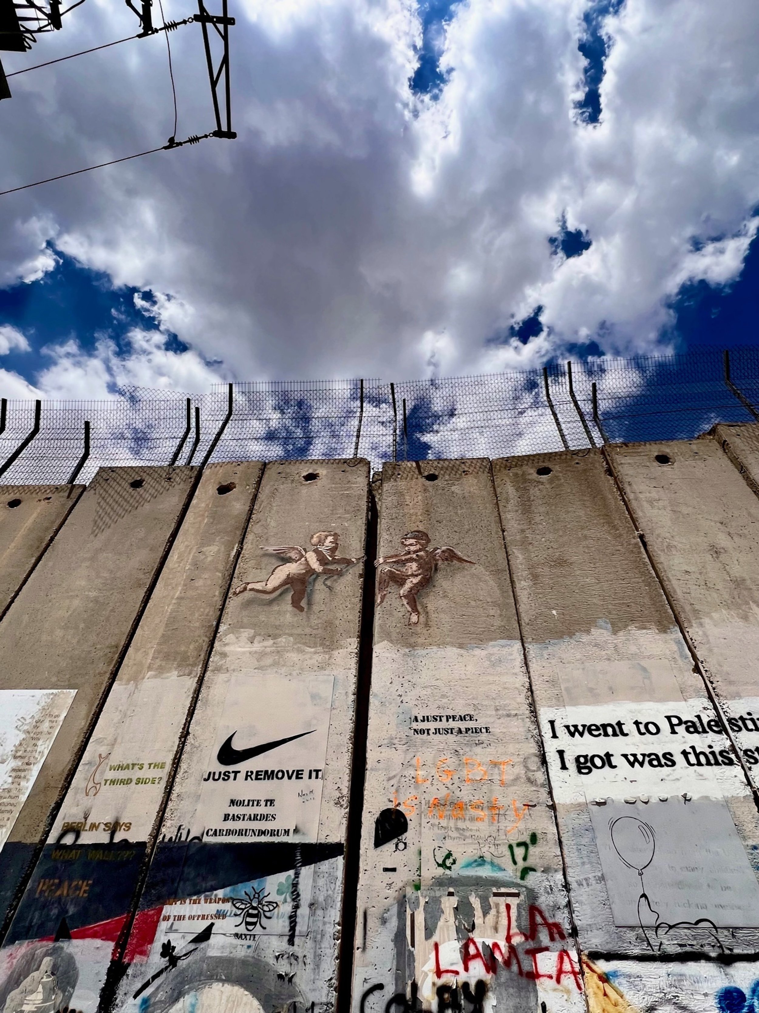 Banksy Work on the Separation Wall