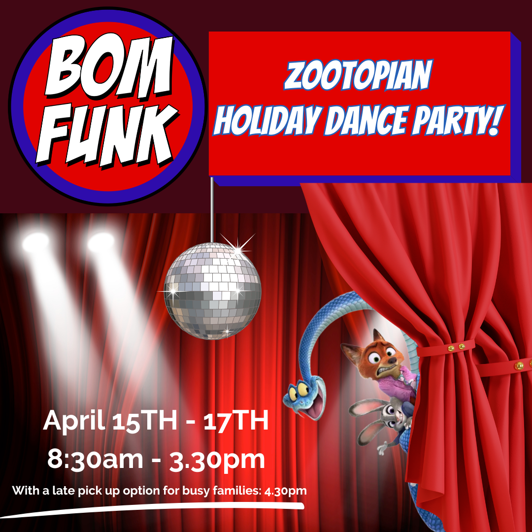 School holiday Program - Zootopian Dance Party!!