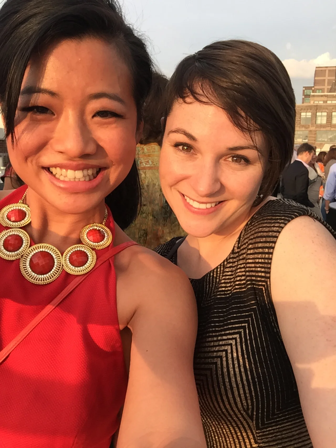 me and my amazing editor Chelsey at the HarperCollins BEA party.