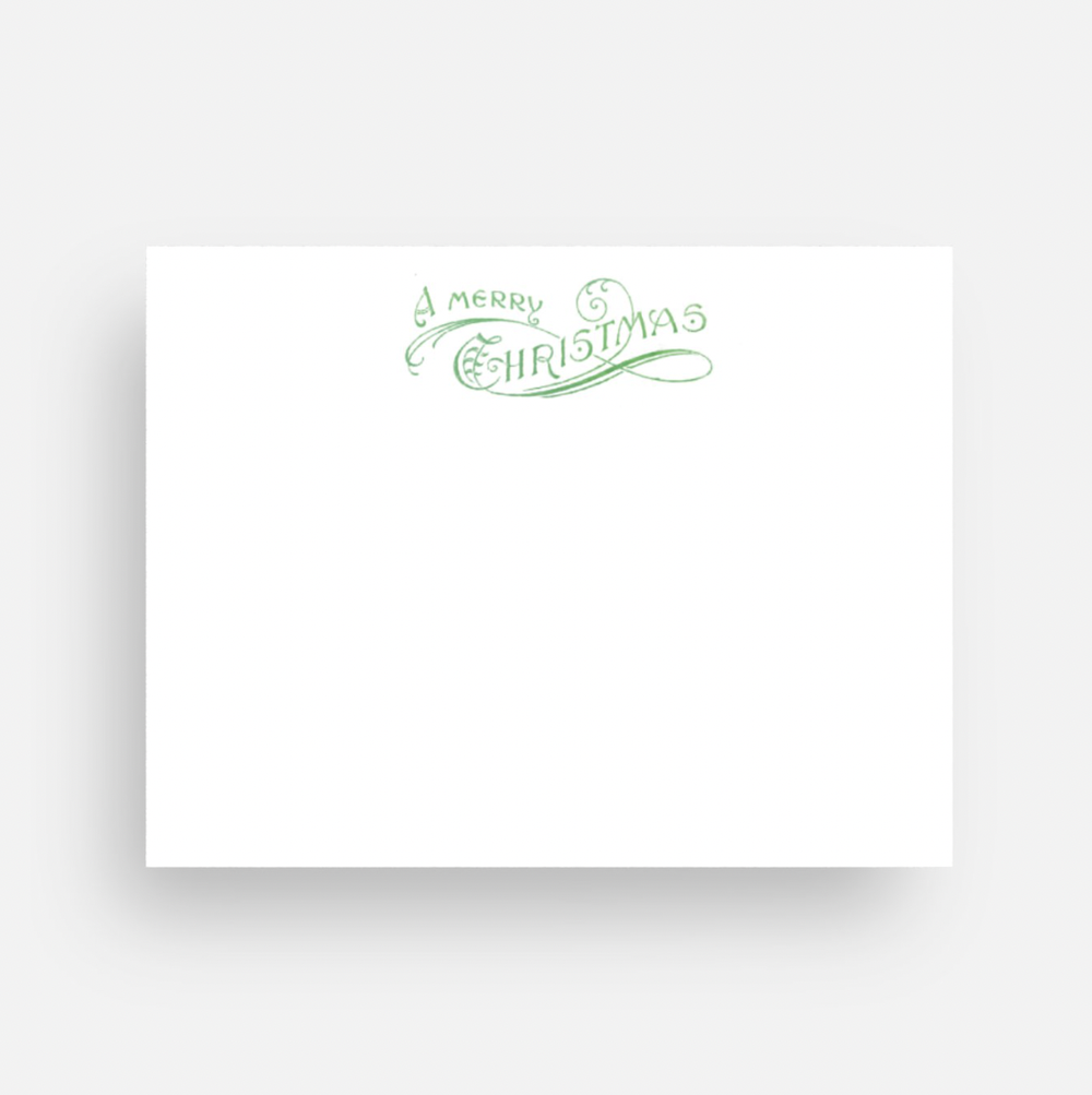 A Merry Christmas Notecard with Envelope