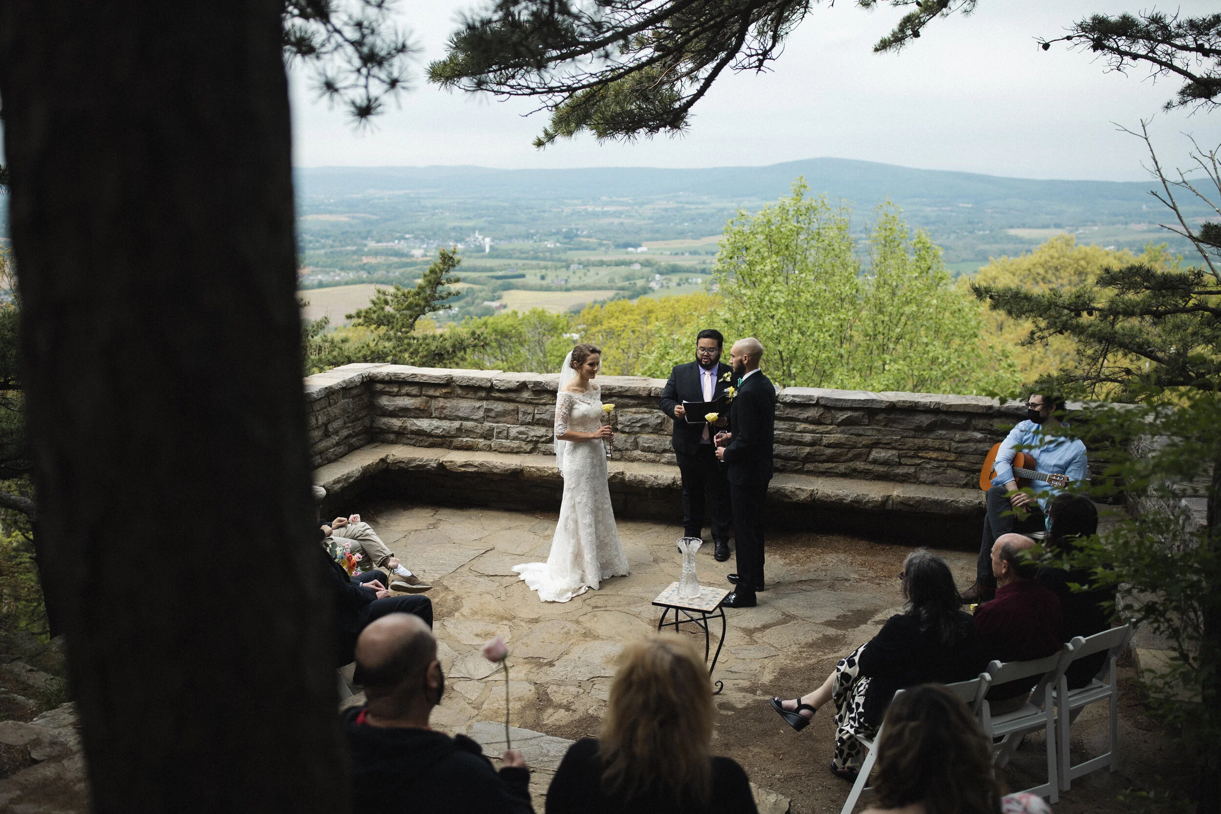 Stephanie + Amos's Wedding The tea room at Gambrill State Park