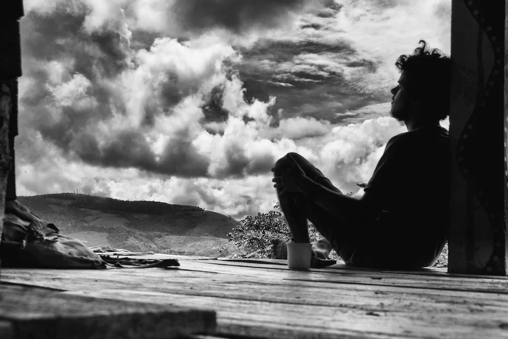 Christian relaxes in the afternoon