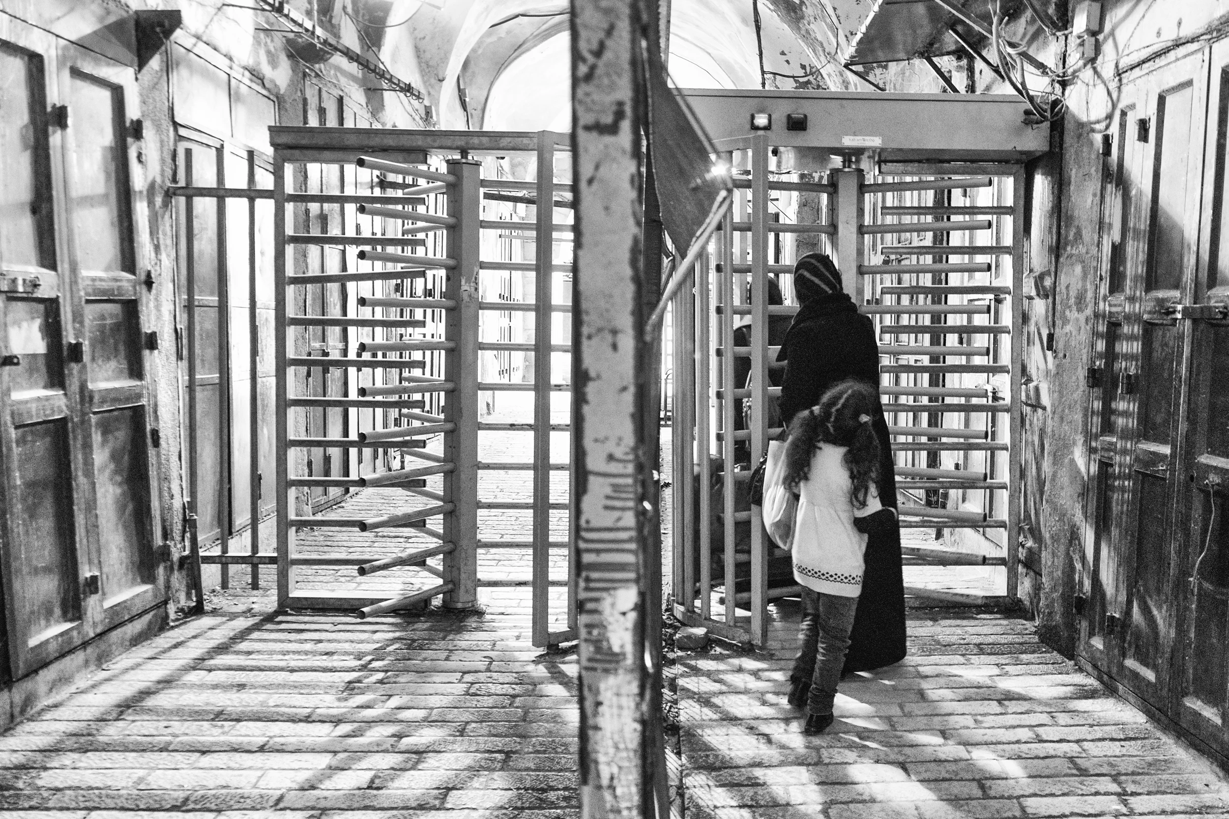A checkpoint for Palestinians in Hebron 
