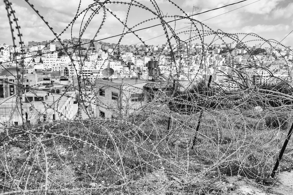 Barbed wire in Hebron