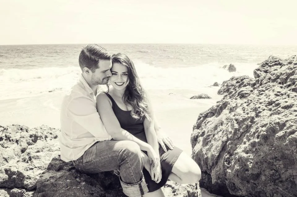 Point Dume Malibu Beach Engagement