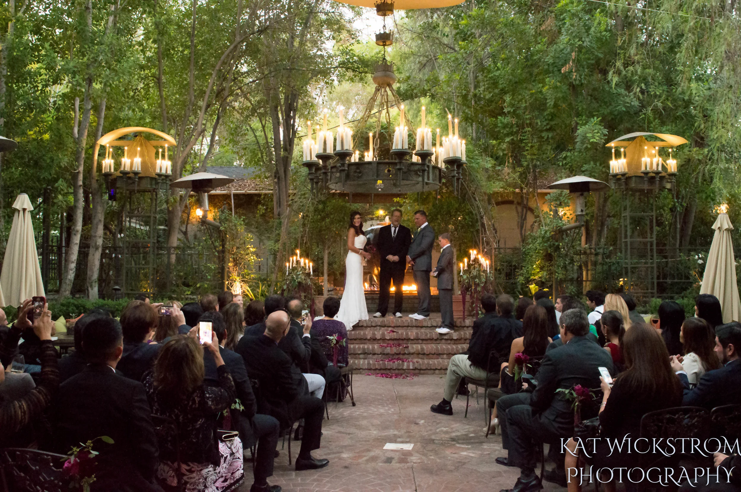 Woodland Hills Villa Restaurant Wedding Ceremony Photograpy