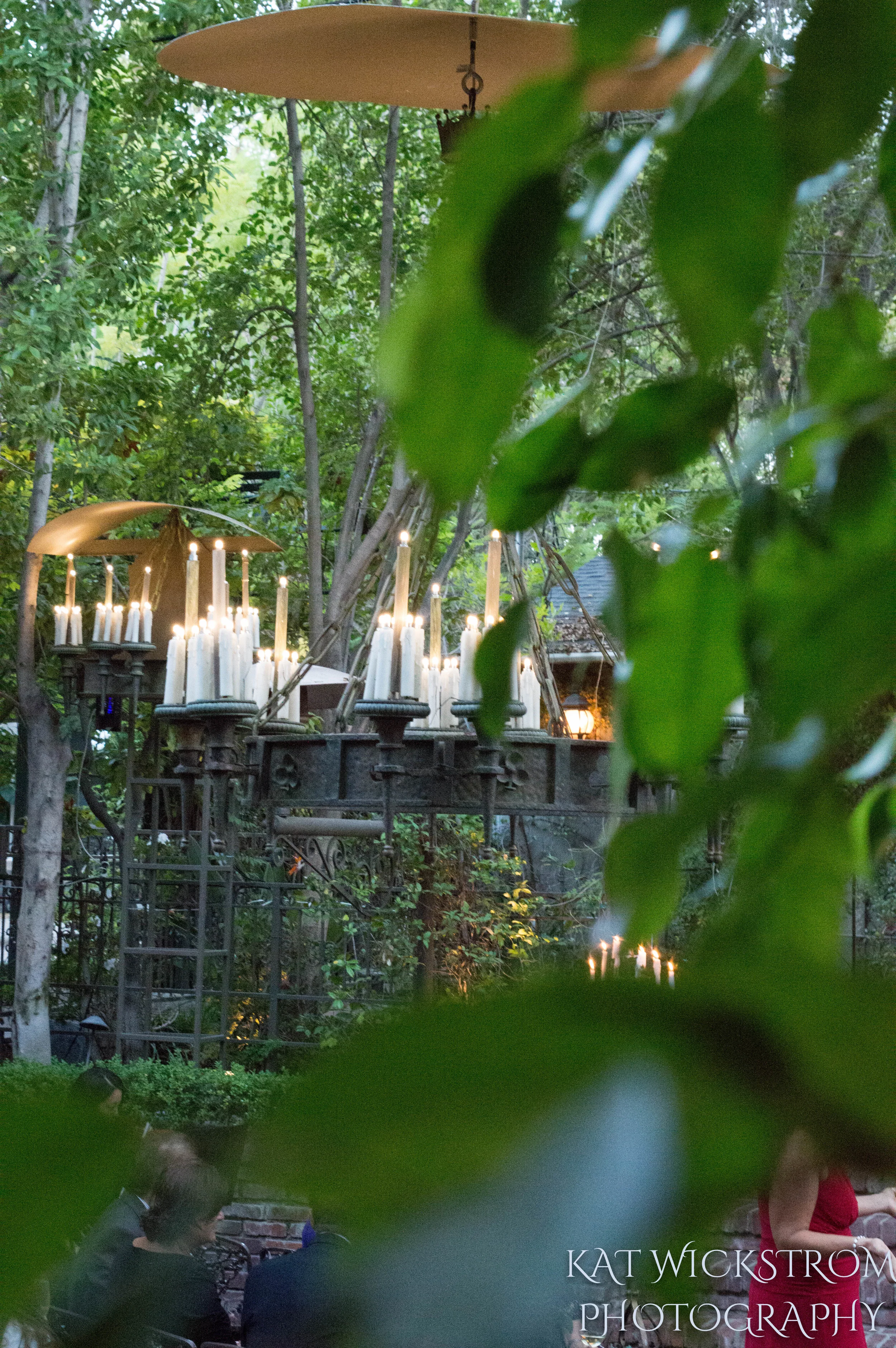 Woodland Hills Villa Restaurant Wedding Ceremony Photo