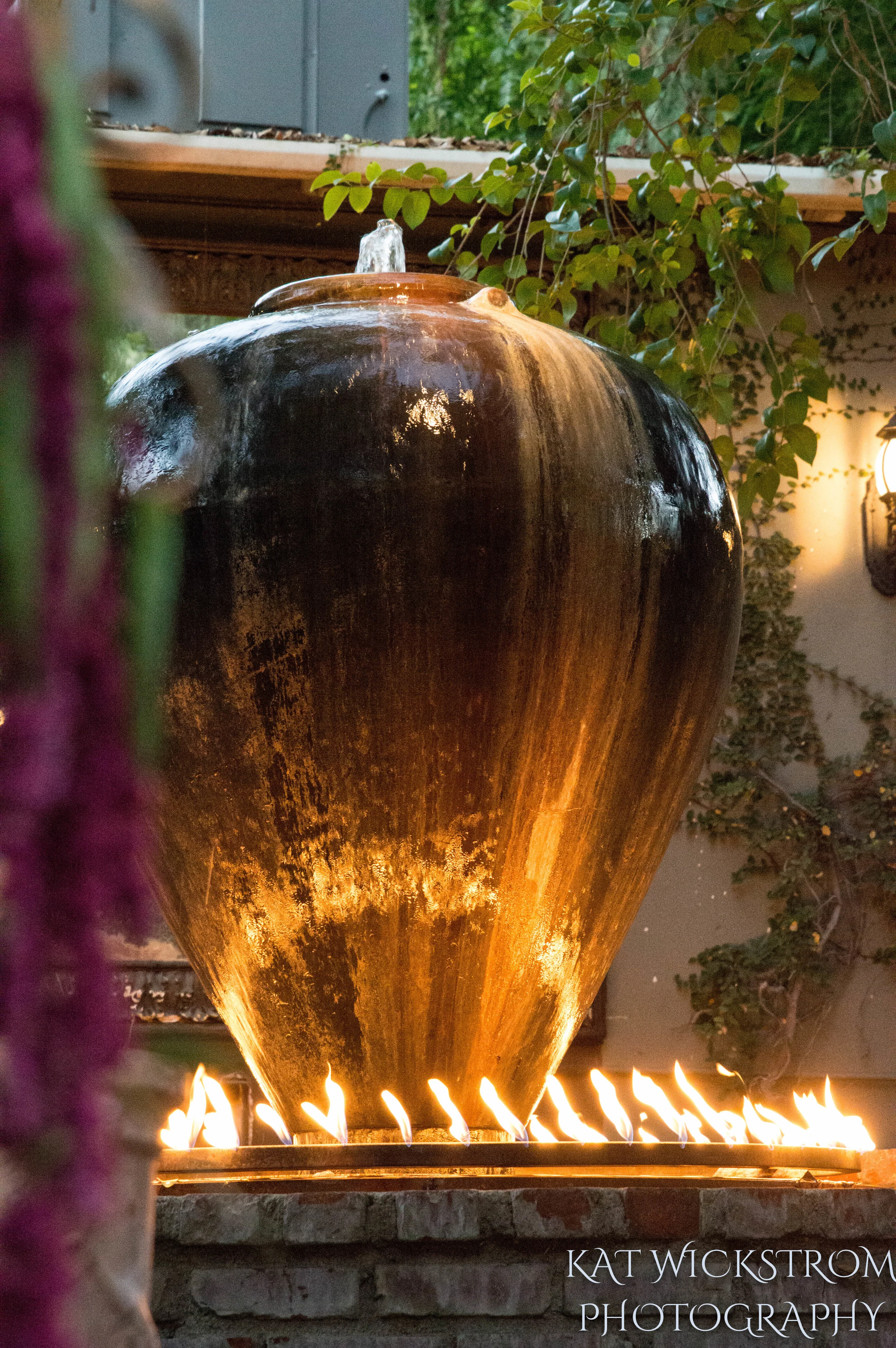 Woodland Hills CA Villa Restaurant Wedding Ceremony Photo